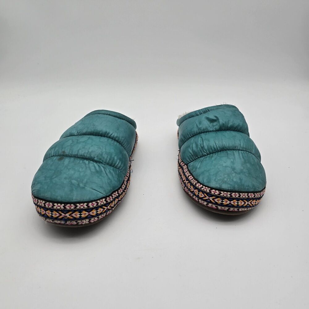 Ariat Slippers Womens XL 9.5 10 Blue Puffer Crius Insulated Synthetic Quilted - Picture 3 of 10